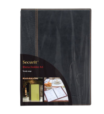 Carta dei vini Trendy - 1 inserto doppio incluso - A4 - 24 x 34 cm - nero - Securit