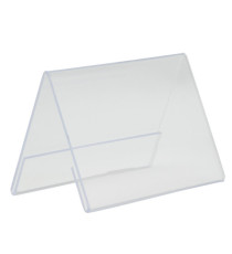 Display a V in plastica - 7,8 x 10,6 x 6,7 cm (A7) - Securit