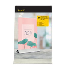 Display da tavolo - A4 - base acciaio - Securit