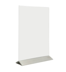 Display da tavolo - A4 - base acciaio - Securit
