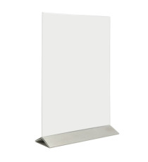 Display da tavolo - A4 - base acciaio - Securit