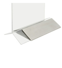 Display da tavolo - A5 - base acciaio - Securit