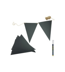 Festone lavagna - lunghezza 4 m - nero - Securit