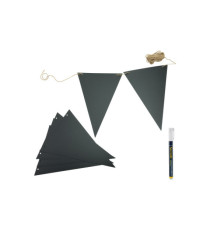 Festone lavagna - lunghezza 4 m - nero - Securit