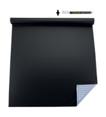Lavagna adesiva in rotolo - 100 x 45 cm - nero - Securit