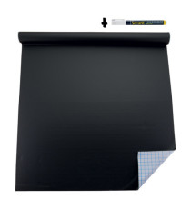 Lavagna adesiva in rotolo - 100 x 45 cm - nero - Securit