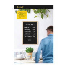 Lavagna da parete con lettere - 40 x 60 cm - Securit