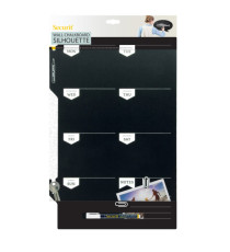 Lavagna da parete Weekplanner - 30 x 45 cm - nero - Securit