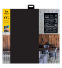 Lavagna da parete XXL - 40 x 40 cm - nero - Securit - set 6 pezzi affiancabili