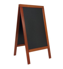Lavagna Sandwich - cavalletto mogano - 71 x 135 cm - Securit