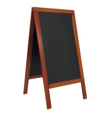 Lavagna Sandwich - cavalletto mogano - 71 x 135 cm - Securit