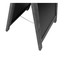 Lavagna Sandwich Nature - 131 x 72,7 x 72 cm - legno grigio - Securit