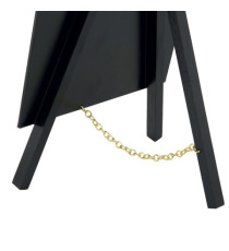 Mini Lavagna con cavalletto nero - 24,4 x 15 cm - nero - Securit