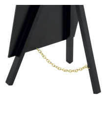Mini Lavagna con cavalletto nero - 24,4 x 15 cm - nero - Securit