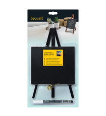 Mini Lavagna con cavalletto nero - 24,4 x 15 cm - nero - Securit