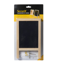 Mini Lavagna Sandwich - 25 x 15,2 cm - faggio - Securit