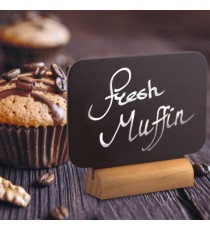 Mini lavagne segnaposto - 7,5 x 9 cm - Securit - set  4 pezzi