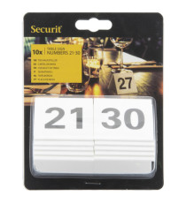 Numeri per tavoli - set da 21 a 30 - Securit