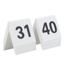 Numeri per tavoli - set da 31 a 40 - Securit