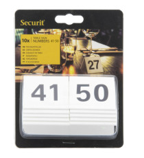 Numeri per tavoli - set da 41 a 50 - Securit