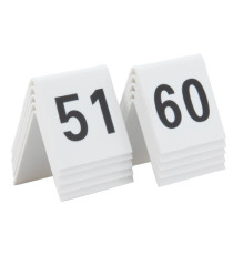 Numeri per tavoli - set da 51 a 60 - Securit