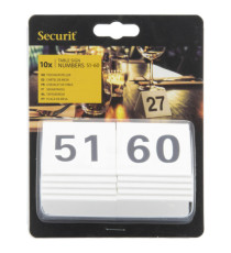 Numeri per tavoli - set da 51 a 60 - Securit