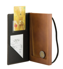 Portaconto - legno e similpelle - Securit