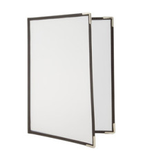 Portamenù Crystal BR2 doppio - per 4 fogli A4 - Securit - set 3 pezzi