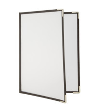 Portamenù Crystal BR2 doppio - per 4 fogli A4 - Securit - set 3 pezzi