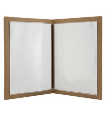 Portamenù Design - 1 inserto doppio incluso - A4 - 24 x 34 cm - sughero - Securit