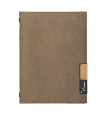 Portamenù Nature - 1 inserto doppio - A4 - 34 x 24,5 cm - marrone - Securit