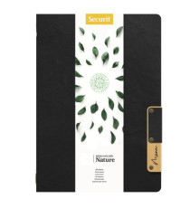 Portamenù Nature - 1 inserto doppio - A4 - 34 x 24,5 cm - nero - Securit