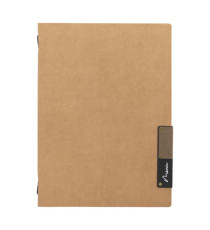 Portamenù Nature - 1 inserto doppio - A5 - 24,9 x 17,5 cm - beige nature - Securit