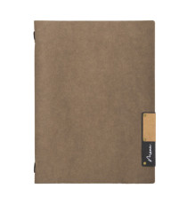 Portamenù Nature - 1 inserto doppio - A5 - 24,9 x 17,5 cm - marrone - Securit