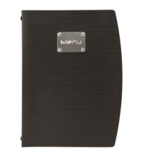 Portamenù Rio - 1 inserto doppio incluso - A4 - 24 x 34 cm - nero - Securit