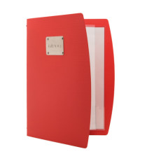 Portamenù Rio - 1 inserto doppio incluso - A4 - 24 x 34 cm - rosso - Securit