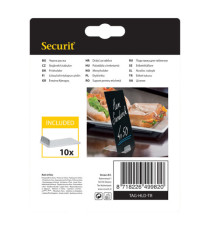 Supporti a L per targhette - trasparente - Securit - set 10 pezzi