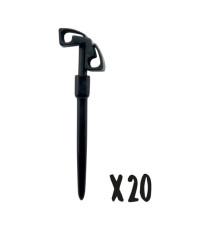 Supporti a spina per targhette - nero - Securit - set 20 pezzi