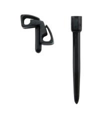 Supporti a spina per targhette - nero - Securit - set 20 pezzi