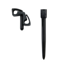 Supporti a spina per targhette - nero - Securit - set 20 pezzi