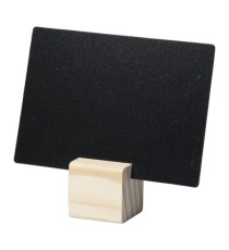 Supporti wood per targhette - 6 targhette incluse - Securit - set 12 pezzi