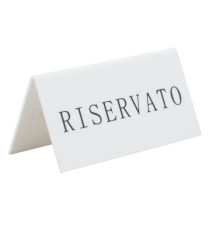 Targhetta RISERVATO per tavoli - Securit - set 5 pezzi