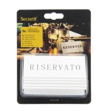 Targhetta RISERVATO per tavoli - Securit - set 5 pezzi