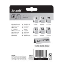 Targhetta RISERVATO per tavoli - Securit - set 5 pezzi
