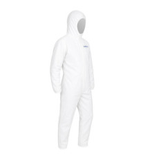 Tuta proiezione chimica Cover 56 - taglia M - PE/PLP - bianco - Reflexx