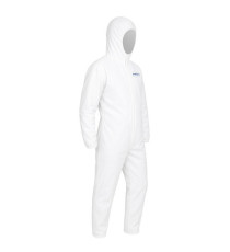 Tuta proiezione chimica Cover 56 - taglia M - PE/PLP - bianco - Reflexx