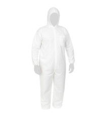 Tuta protettiva monouso Cover 40 - taglia L - PLP - bianco - Reflexx