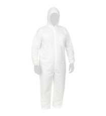Tuta protettiva monouso Coverall 40 - taglia XXL - PLP - bianco - Reflexx