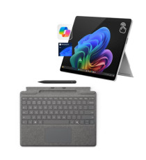 [Scatola aperta]Laptop Microsoft Surface Pro Platinum + keyboard + Slim pen / Snapdragon / RAM 16 GB / 12
