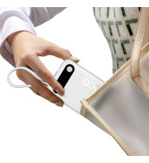 Power bank Hoco J171 Edge 10000mAh 22,5W con cavi USB-C e Lightning integrati, Ricarica rapida, PD e Display LED digitale